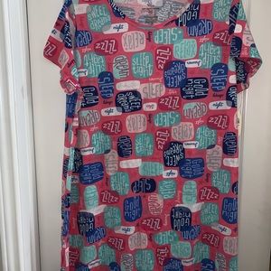 Message Bubble Sleep Shirt/Dress